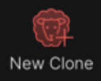 New Clone menu button