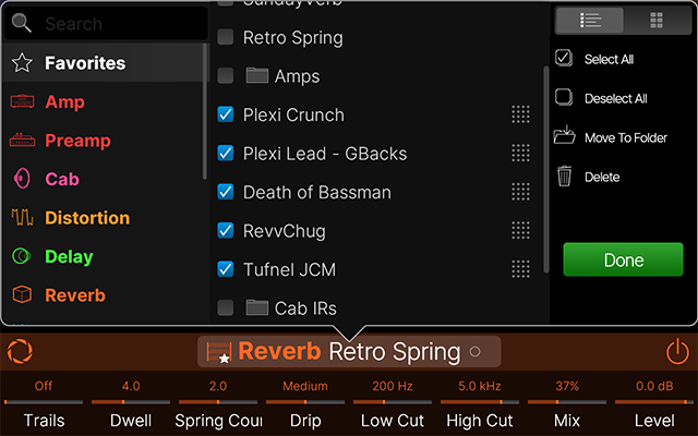 Managing Favorites