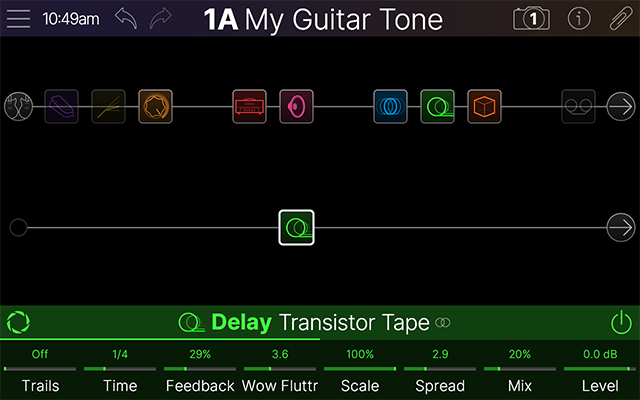 A new instance of the Delay block is copied to Path 2A