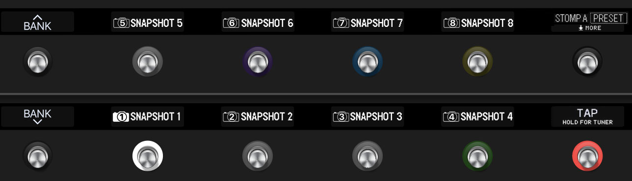 Snapshot Mode footswitches