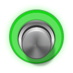 Footswitch with green lit LED ring