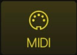 The Command Center MIDI command category button