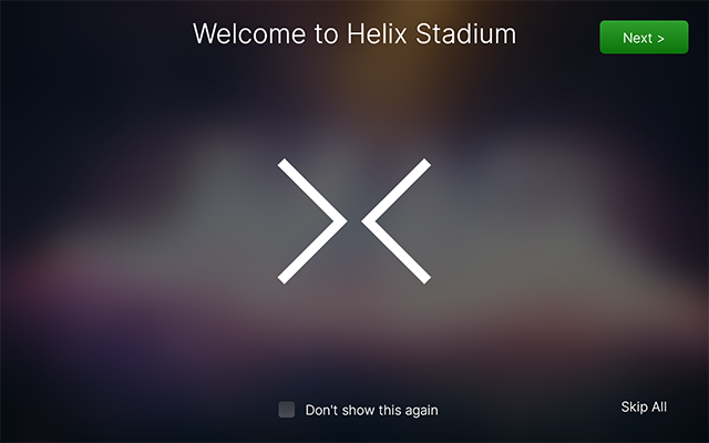 The Concierge Welcome screen