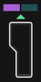 The app's EXP 1 - EXP 2 buttons