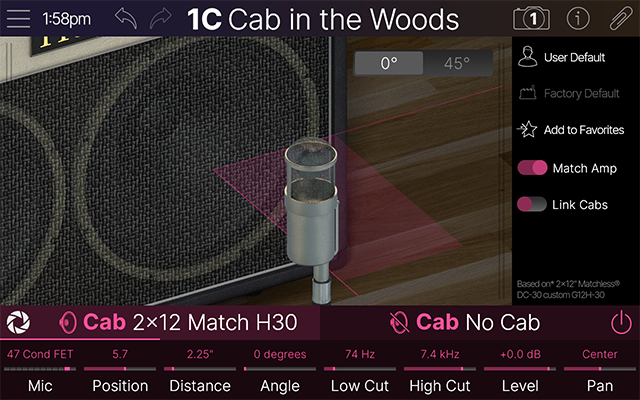 The Focus View for a Cab