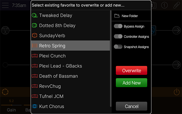 The Add to Favorites dialog