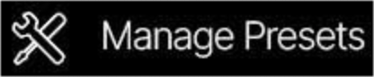 The sidebar's Manage Presets button