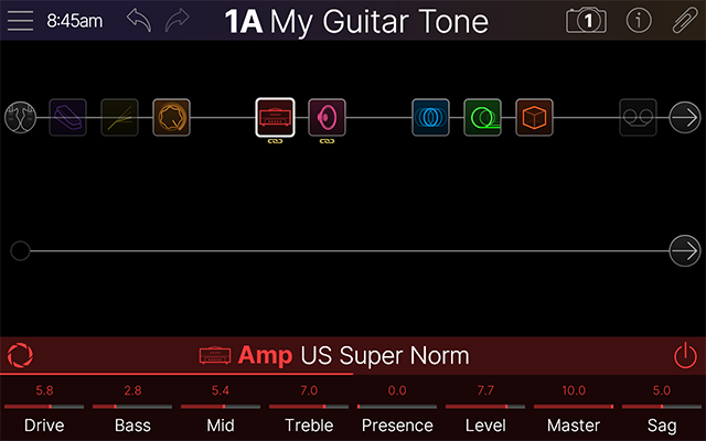 An example of a full, single path tone
