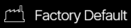 Factory Default command