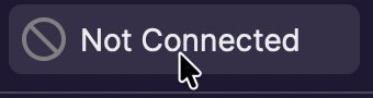 Connection Indicator button