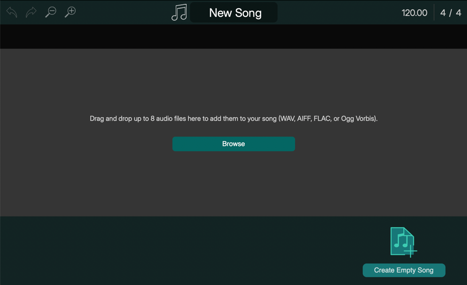 App New Song window-empty.png