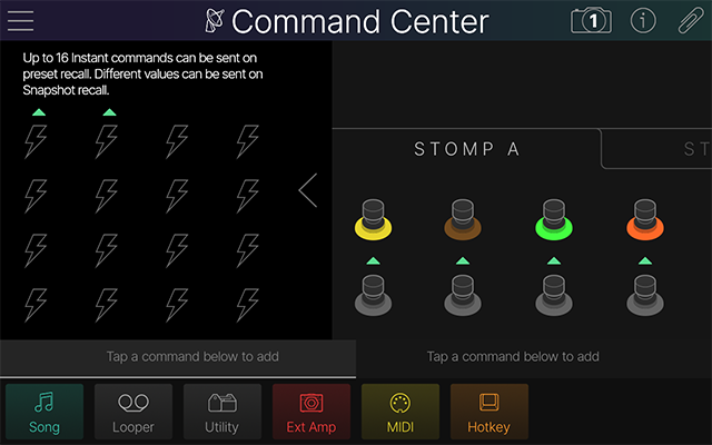 The Instant Command view