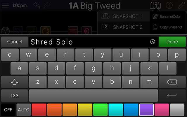Renaming a Snapshot